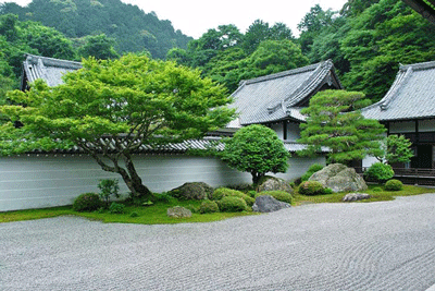 Sân vườn Nhật đơn giản